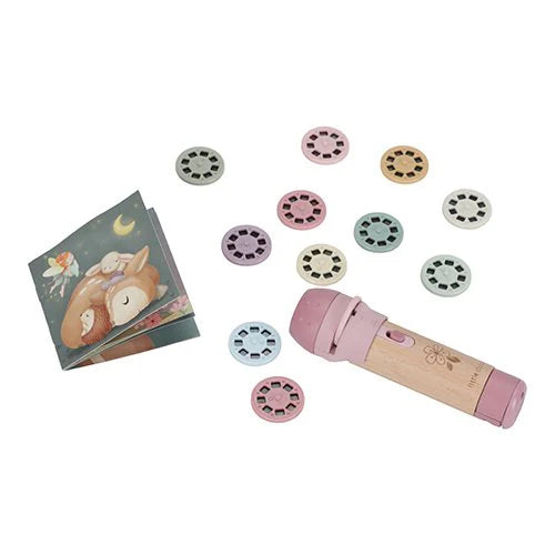 Little Dutch Verhalen projector zaklamp roze