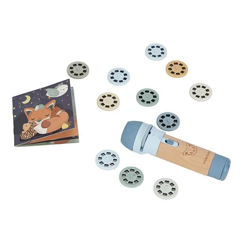 Little Dutch Verhalen projector zaklamp blauw