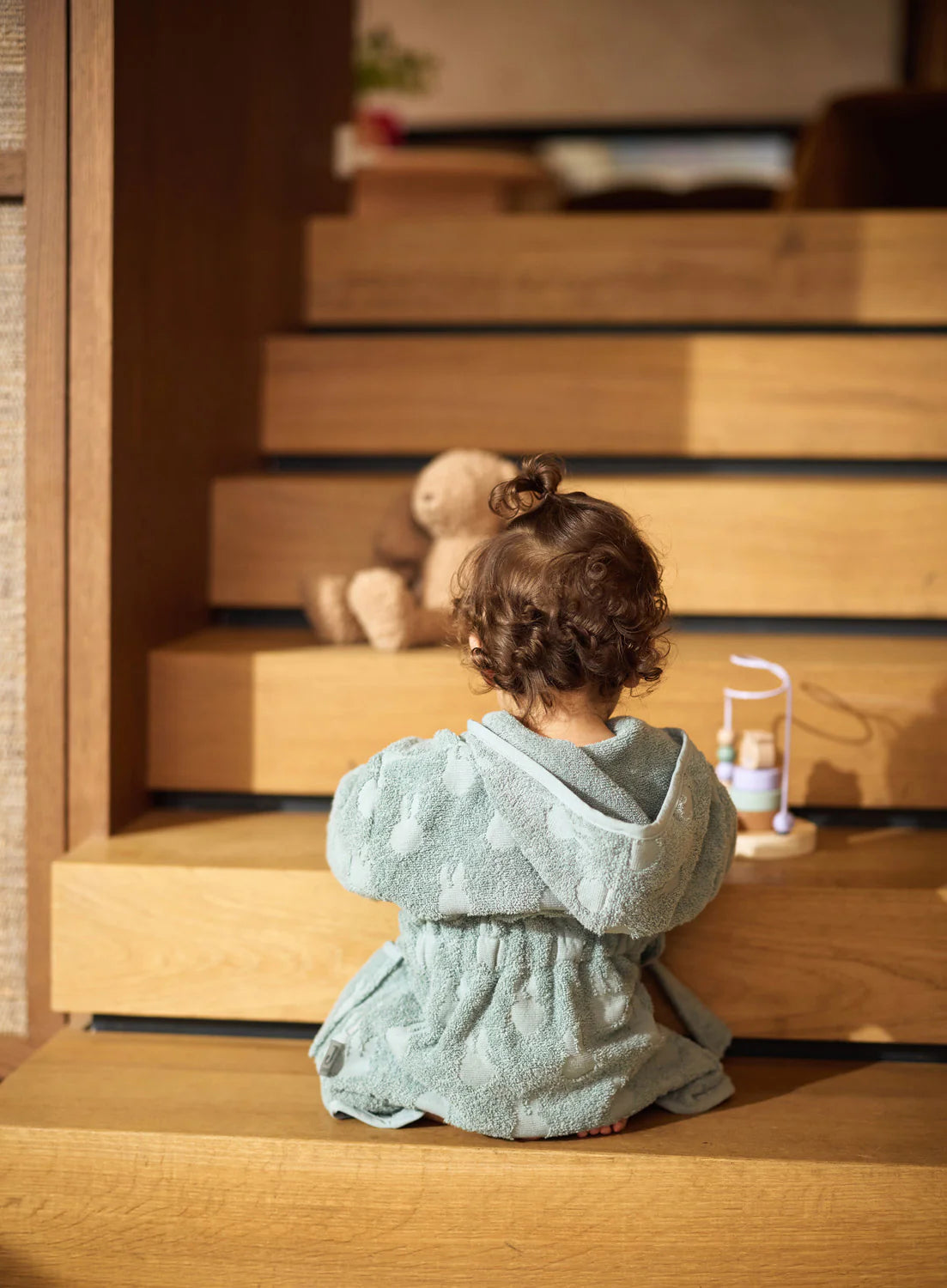 Jollein Badjas Badstof 1–2 jaar Nijntje – Sea green – met naam