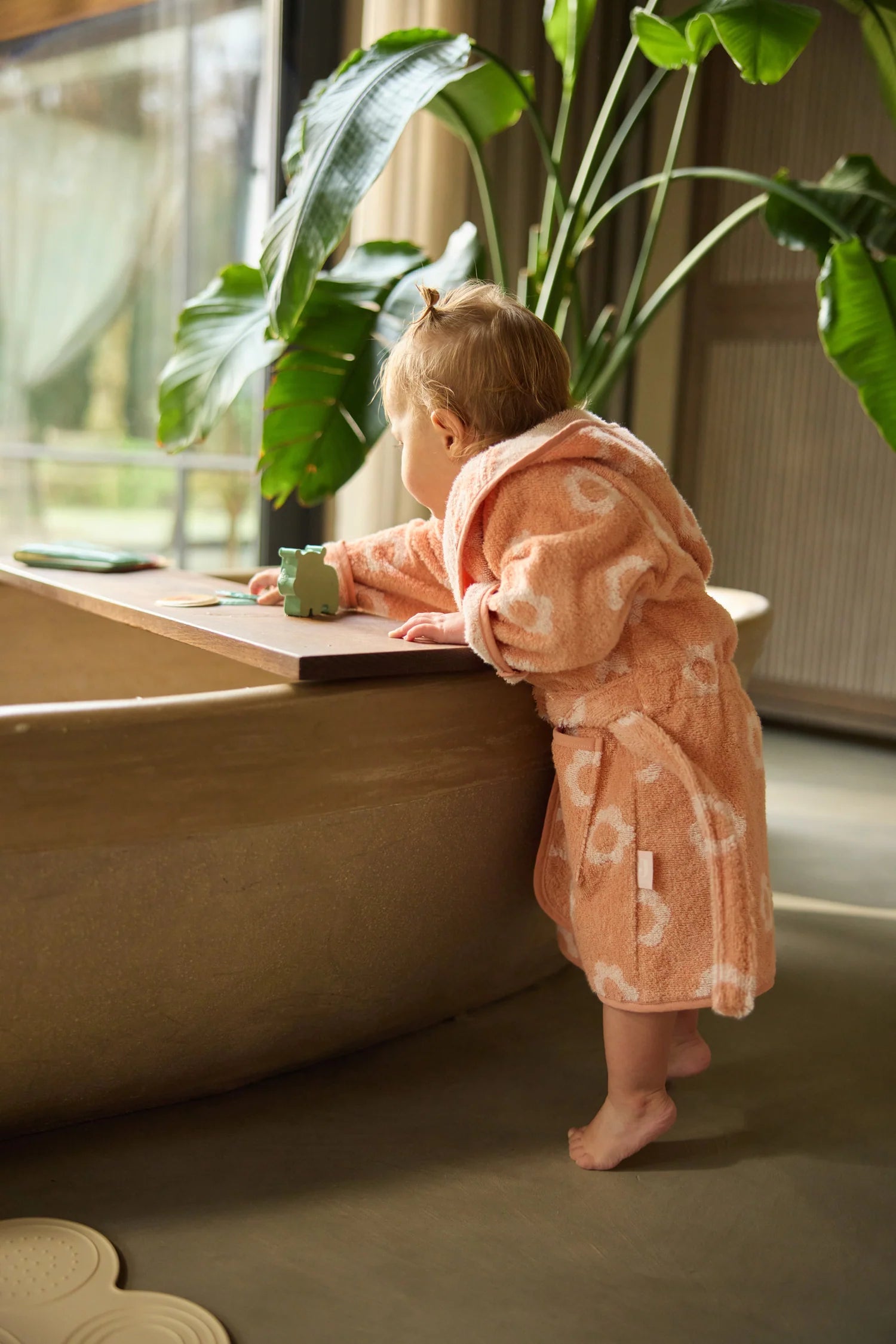 Jollein Baby Badjas - Jacquard Flower