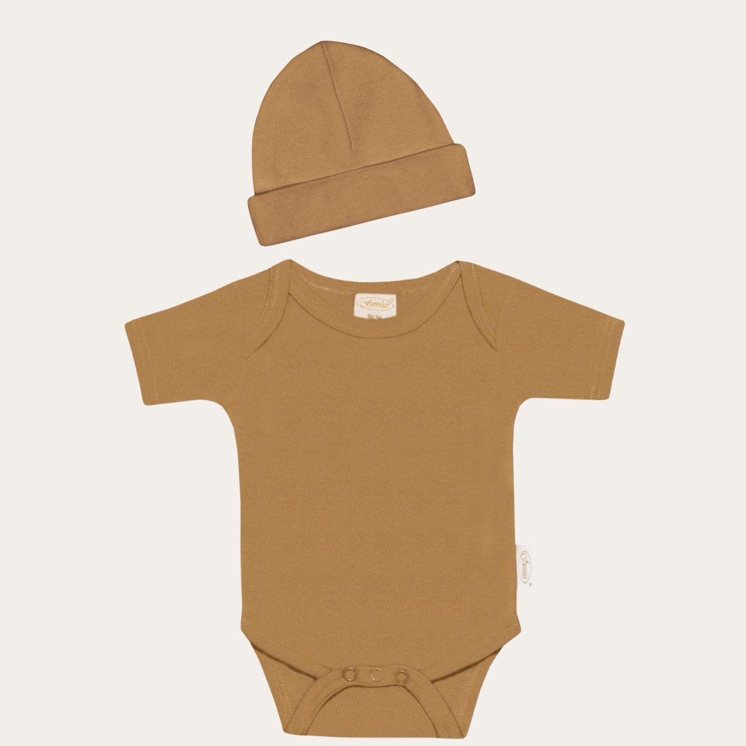 Funnies Romper & Muts setje - Sand