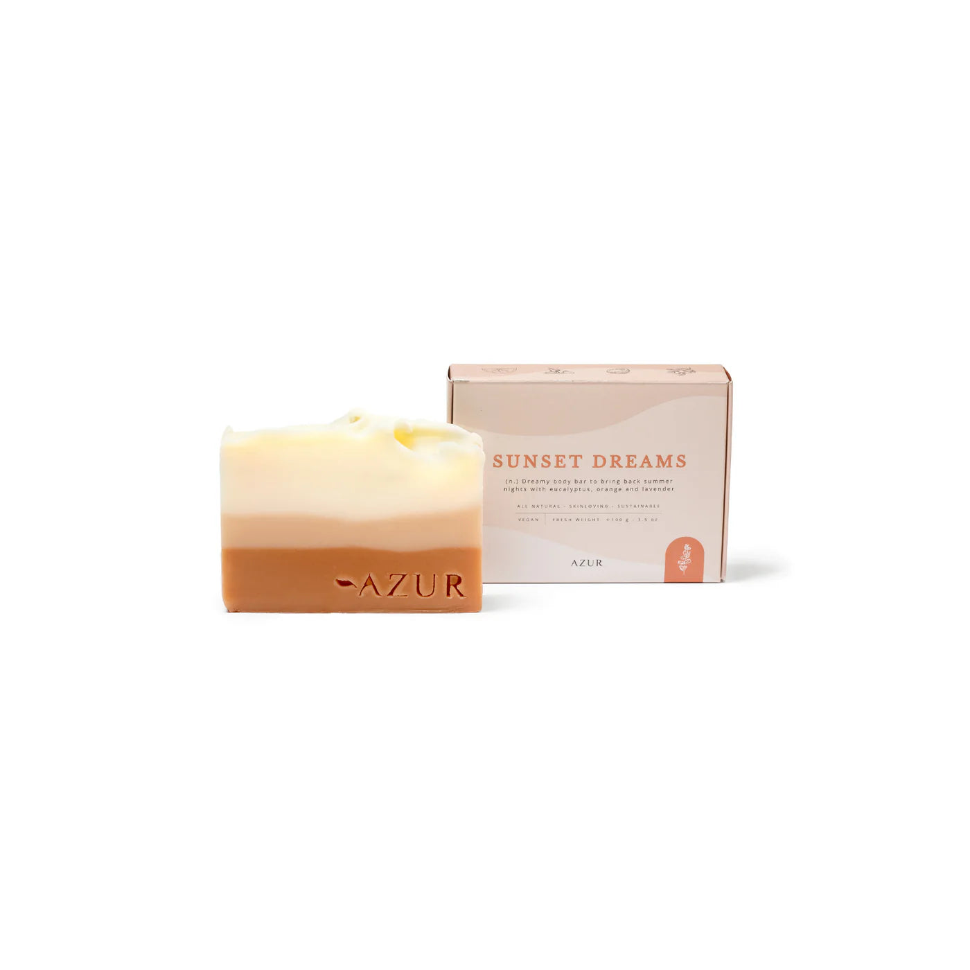 Azur - Sunset Dreams - Natuurlijke Zeep Bar - Handgemaakt