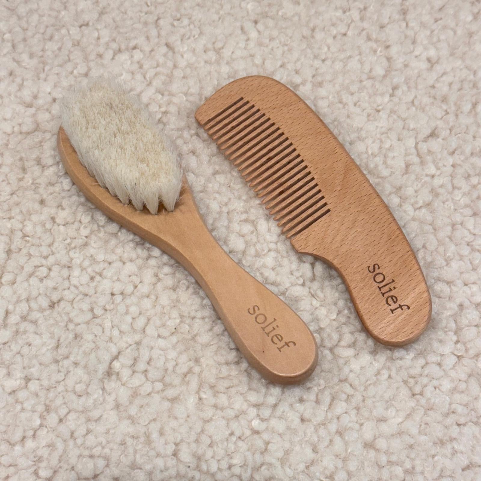 Solief Baby borstelset van geitenhaar