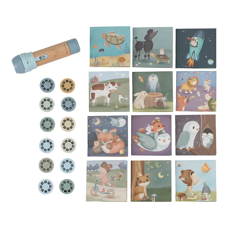 Little Dutch Stories Projector Torch - Blue