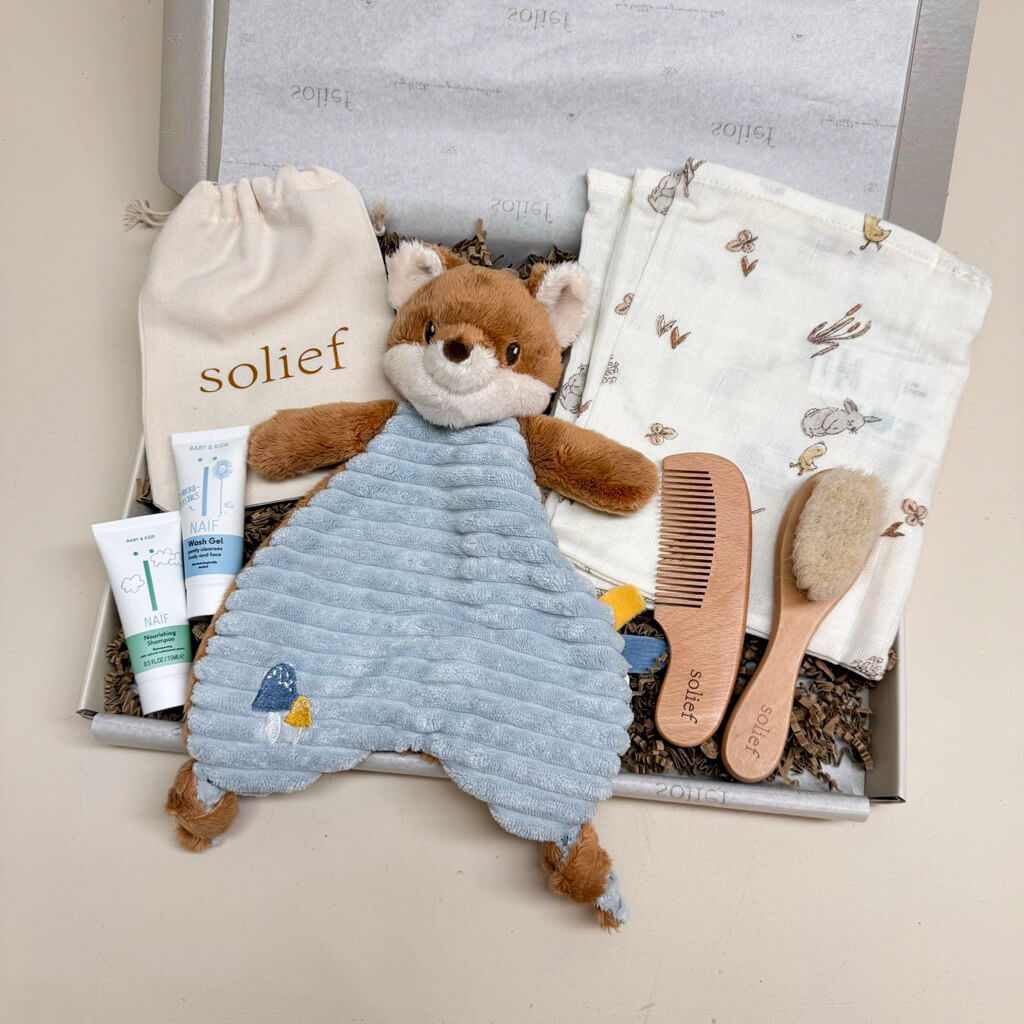 Brievenbus Kraamcadeau - Lieve Vosje x badtime - Blue