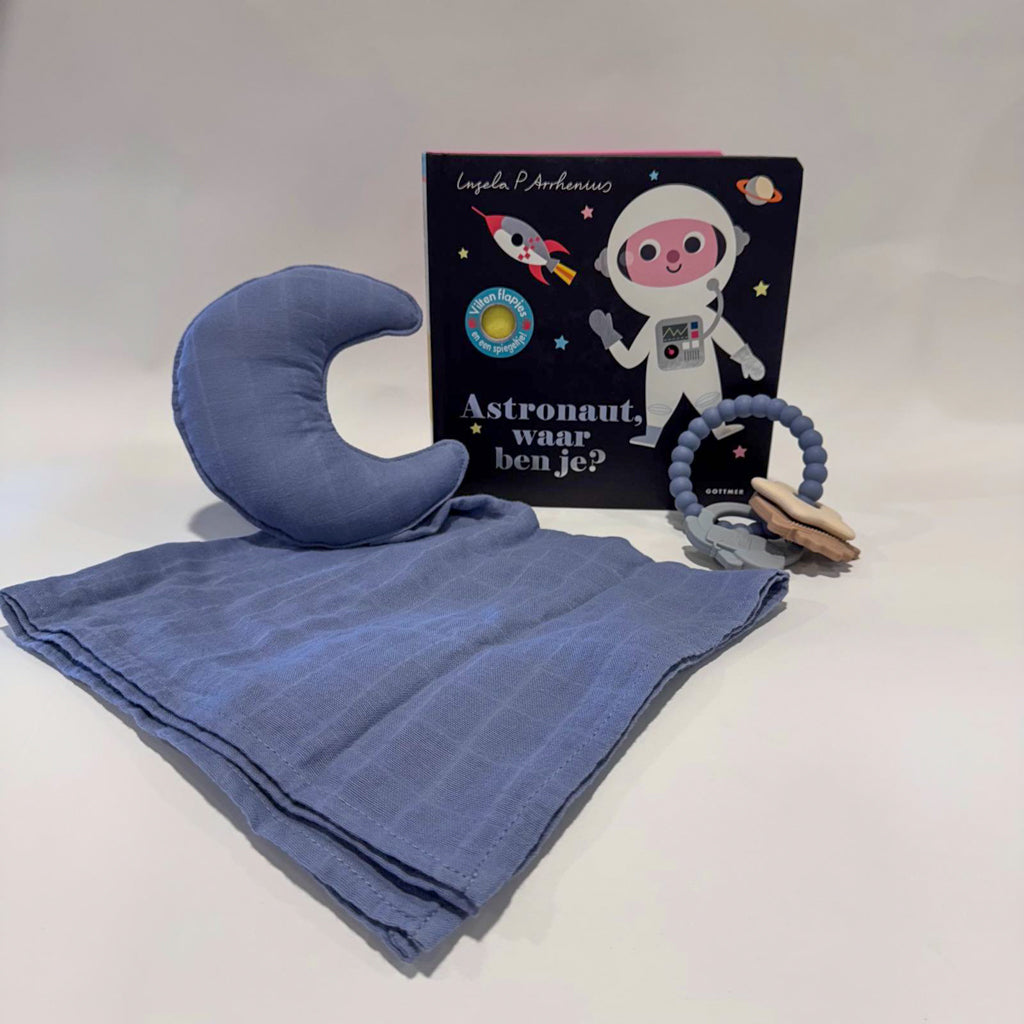 Kraamcadeau - Cadeaubox - Astronaut waar ben je?