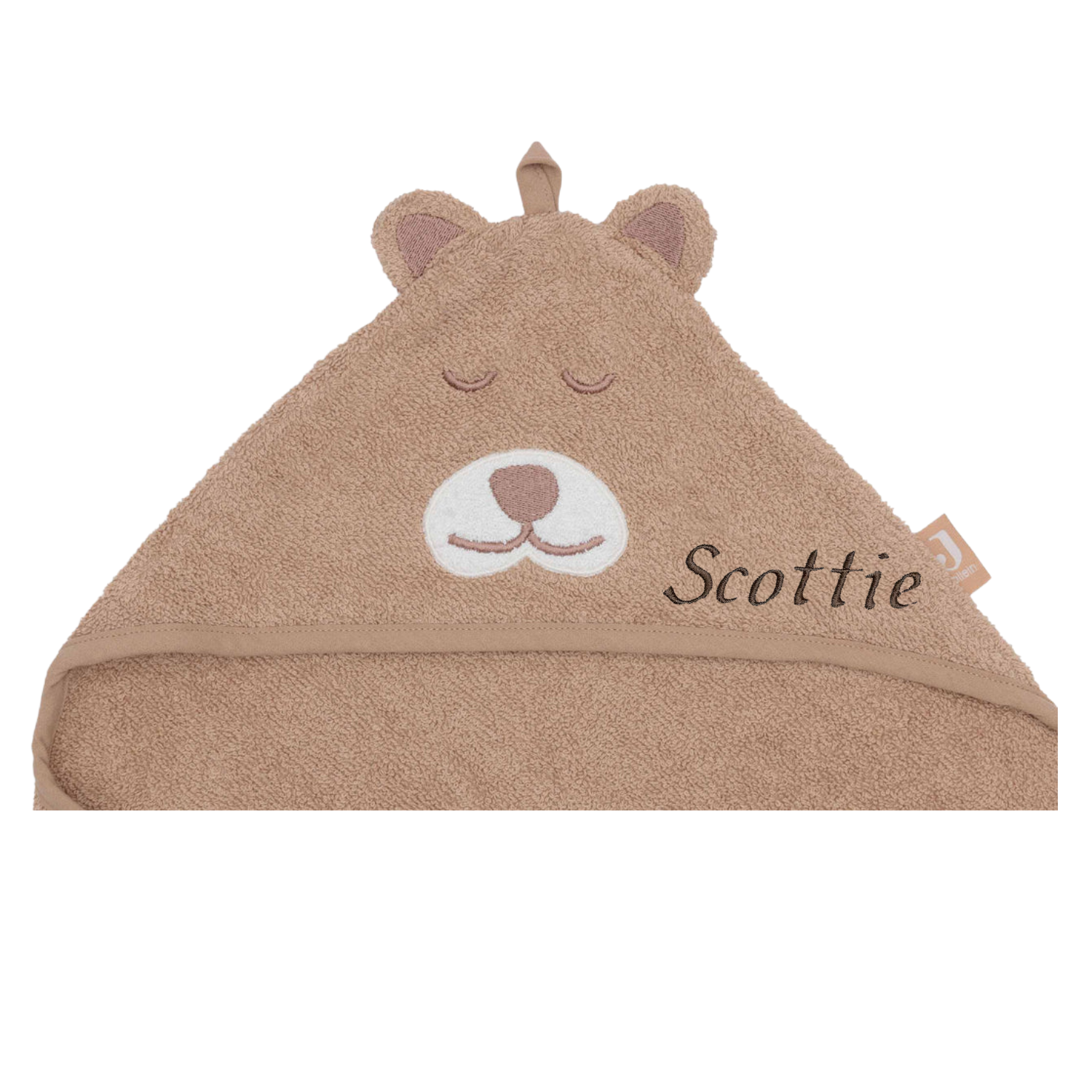 Jollein Badcape met naam - Badstof 75x75cm - Cheetah