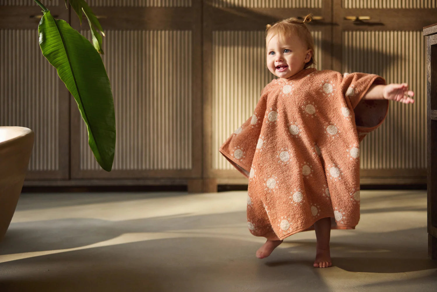 Jollein Badponcho Badstof - Jacquard Sun