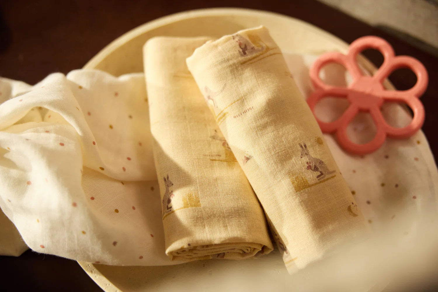 Jollein Hydrofiele Doek Small 70x70cm - Kangaroots - 3 Stuks