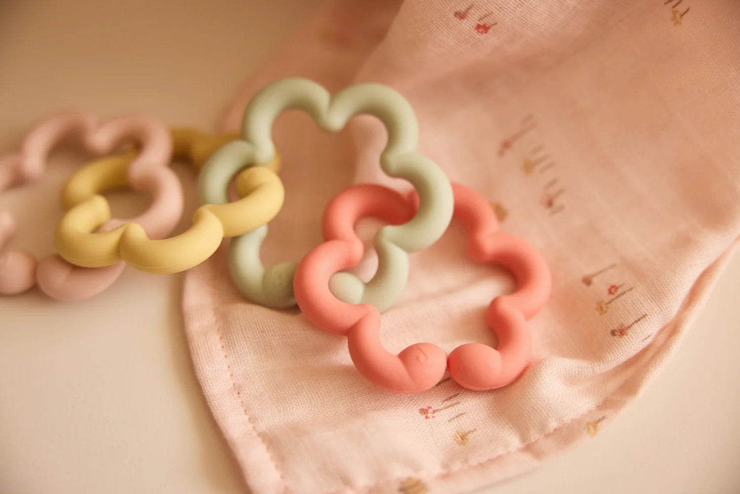 Jollein Monddoekje Hydrofiel 31x31cm - Pretty Picnic - 3 Stuks