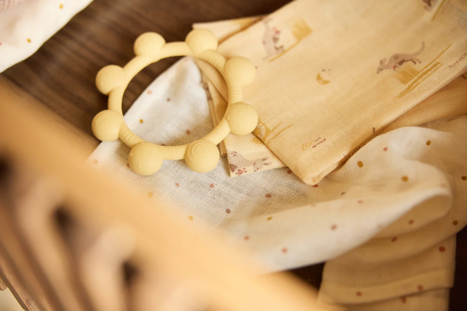 Jollein Monddoekje Hydrofiel 31x31cm - Kangaroots - 3 Stuks