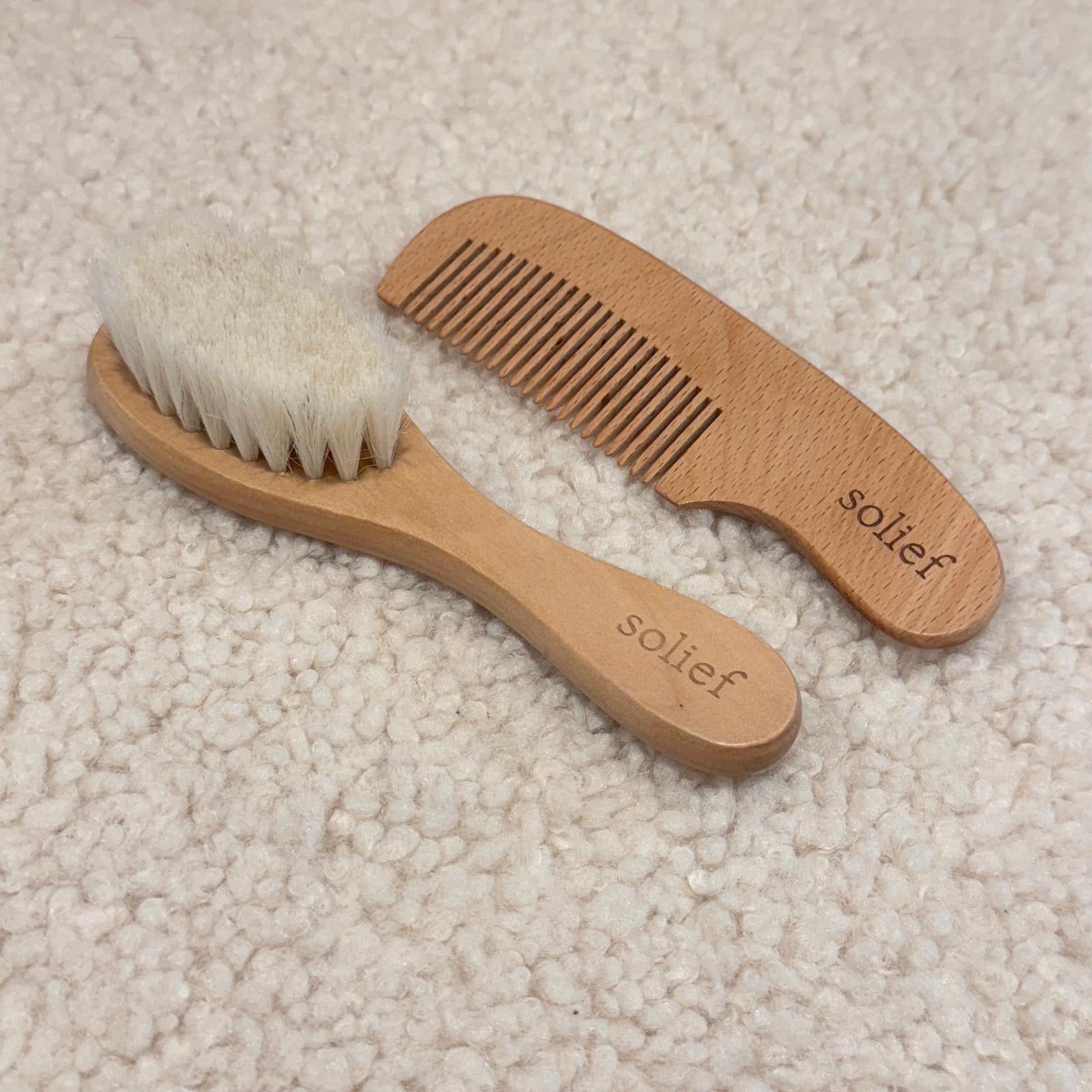 Solief Baby borstelset van geitenhaar