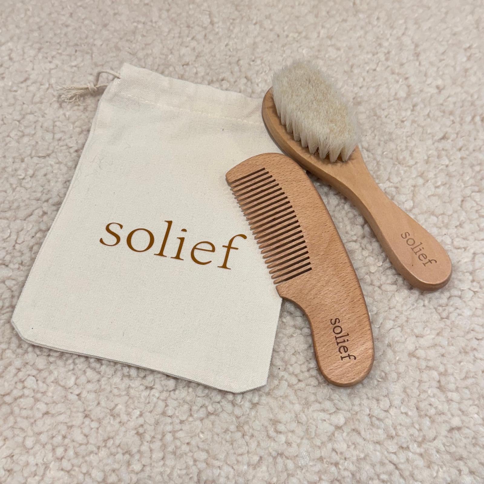 Solief Baby borstelset van geitenhaar