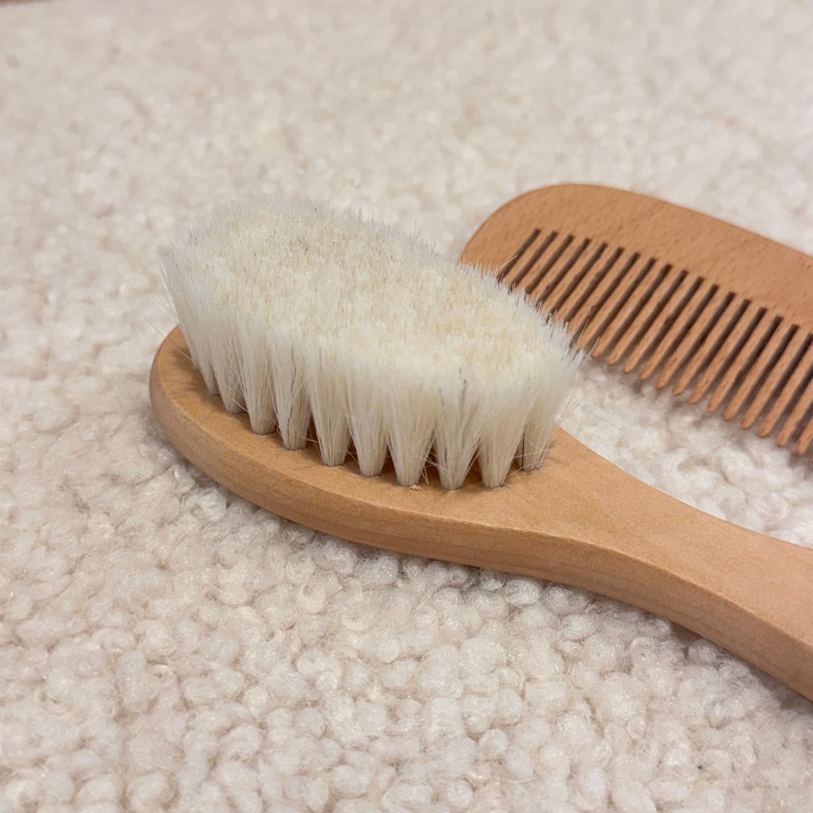 Solief Baby borstelset van geitenhaar