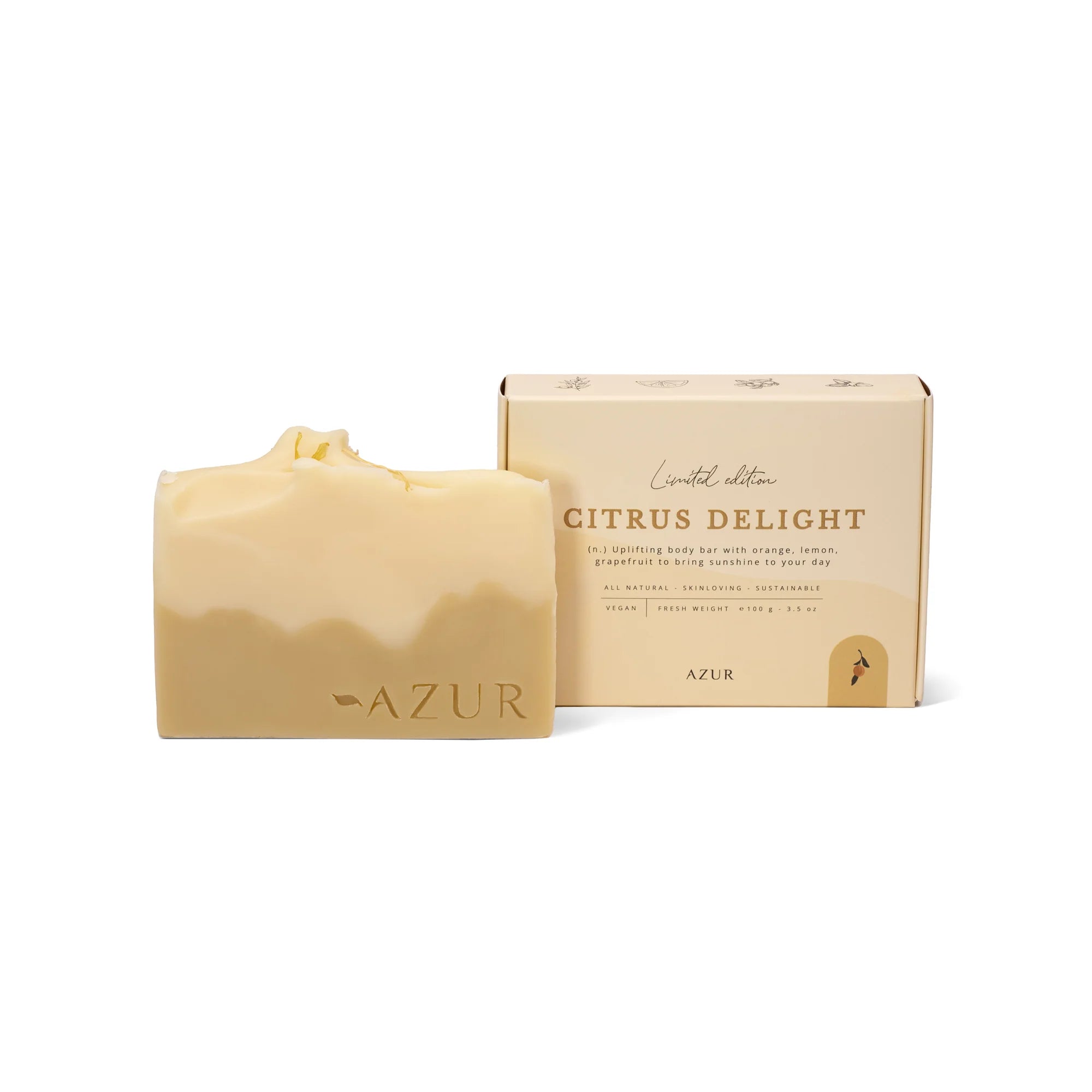 Azur - citrus delight- limited edition lente + zomer zeep
