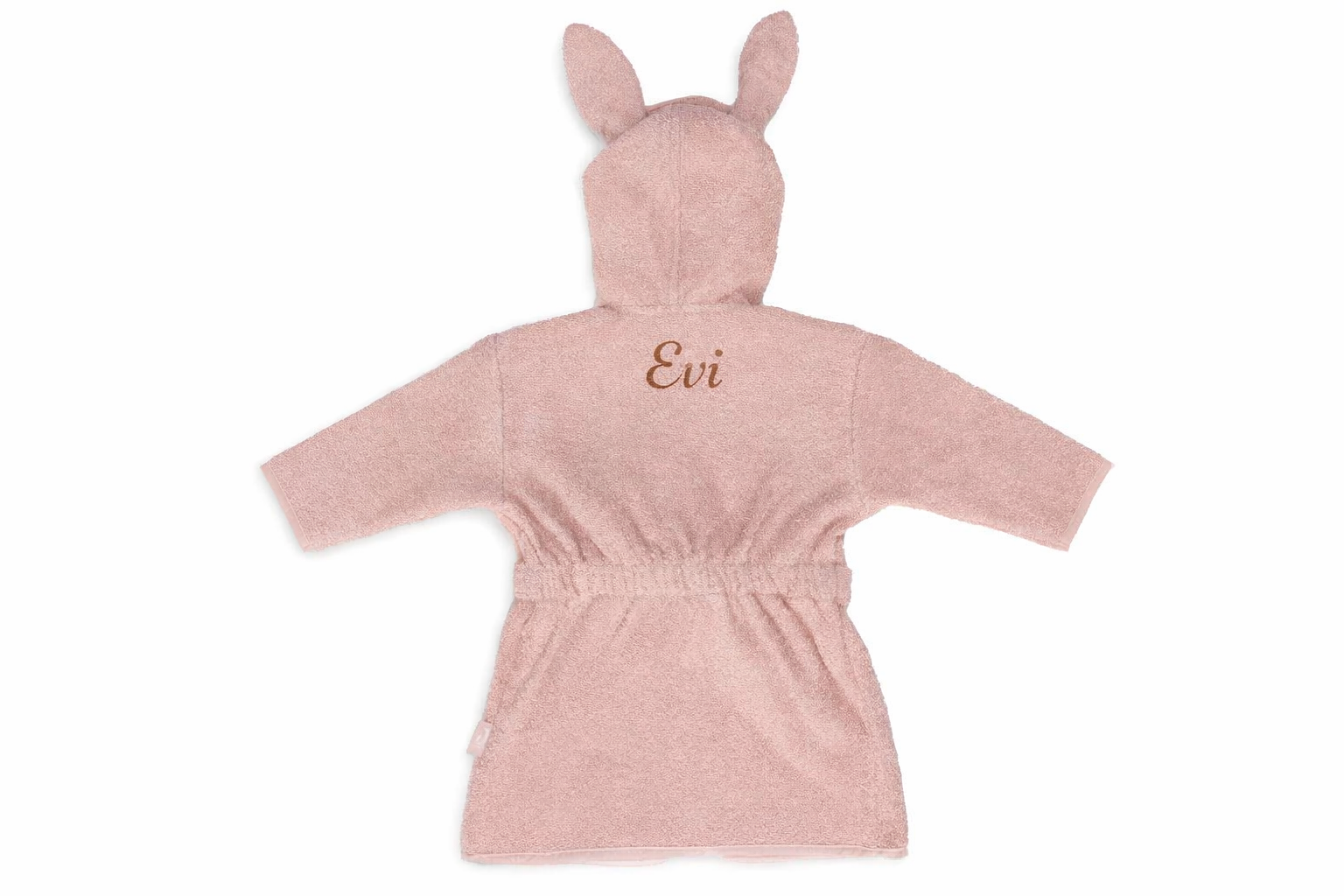 Jollein Baby Badjas Badstof - Wild rose - met naam