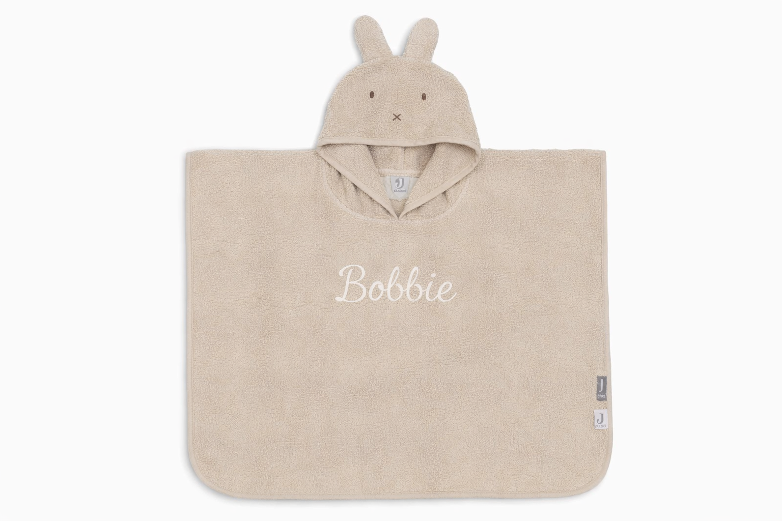 Jollein Badponcho Badstof - Warm sand - Miffy - met naam