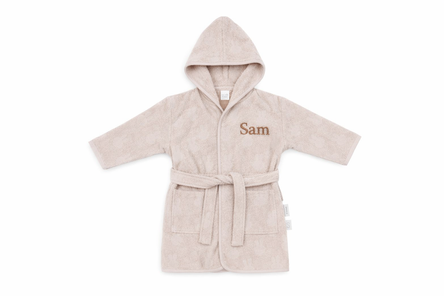Jollein Badjas Badstof 1–2 jaar Nijntje – Nougat – met naam