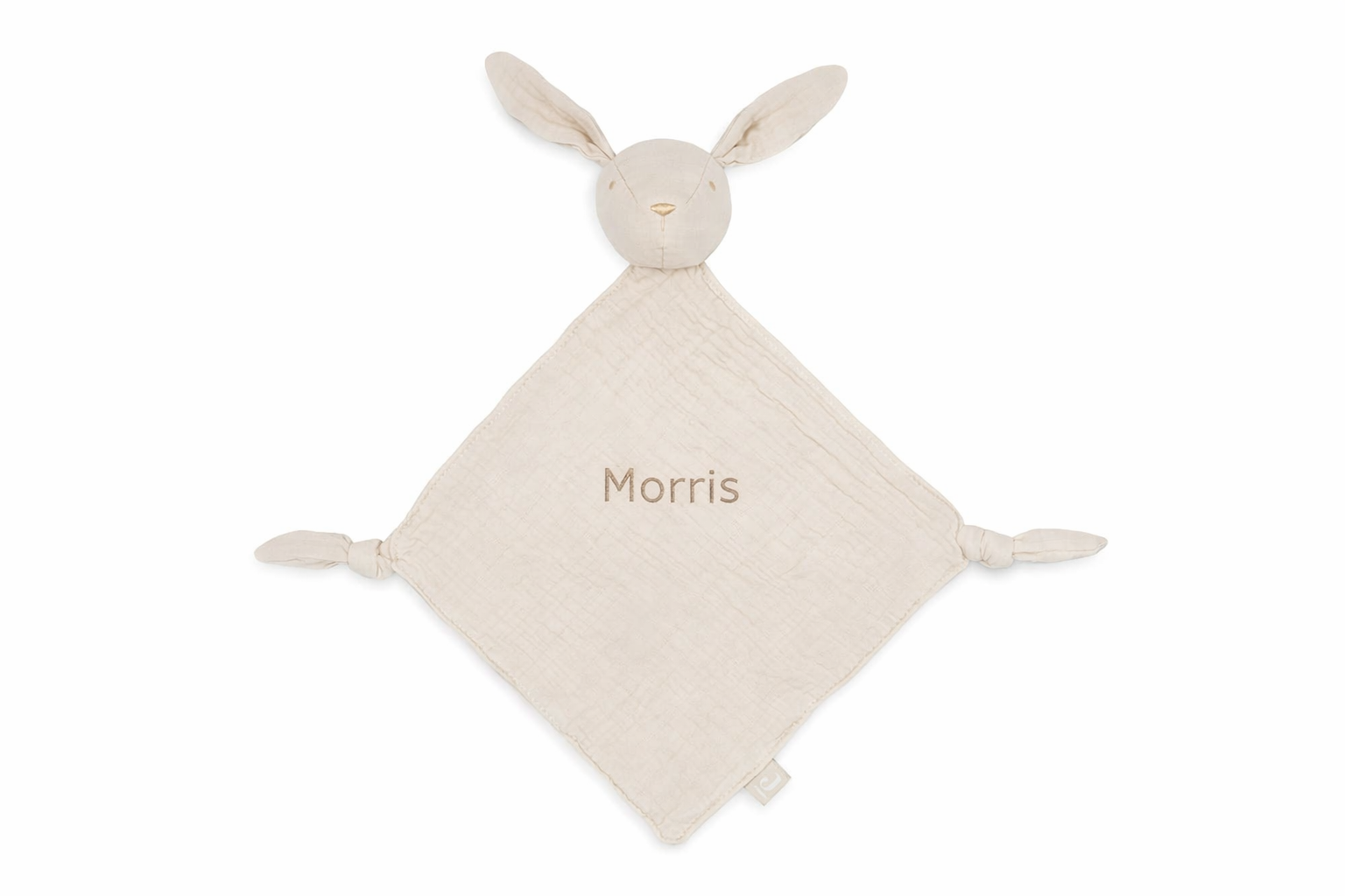 Jollein Speendoekje - Bunny Ears - Nougat - met naam