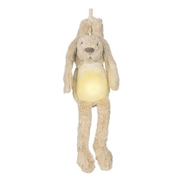 Happy Horse Knuffel Nachtlampje - Beige - muziek - met naam