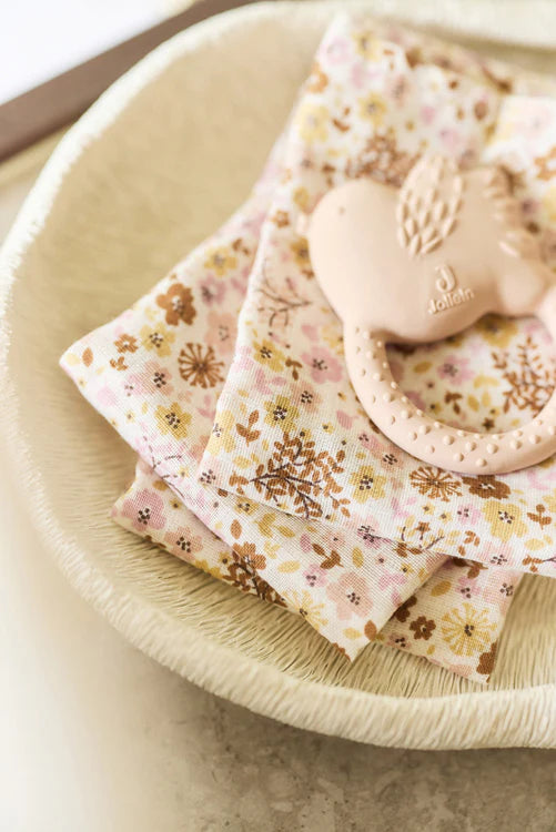 Jollein Hydrofiel Washandje 15x20cm - Flower Fairies - 3 Stuks