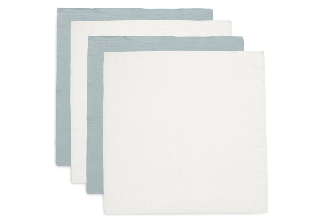 Jollein Hydrofieledoek 70x70cm - Sea green - 4pack