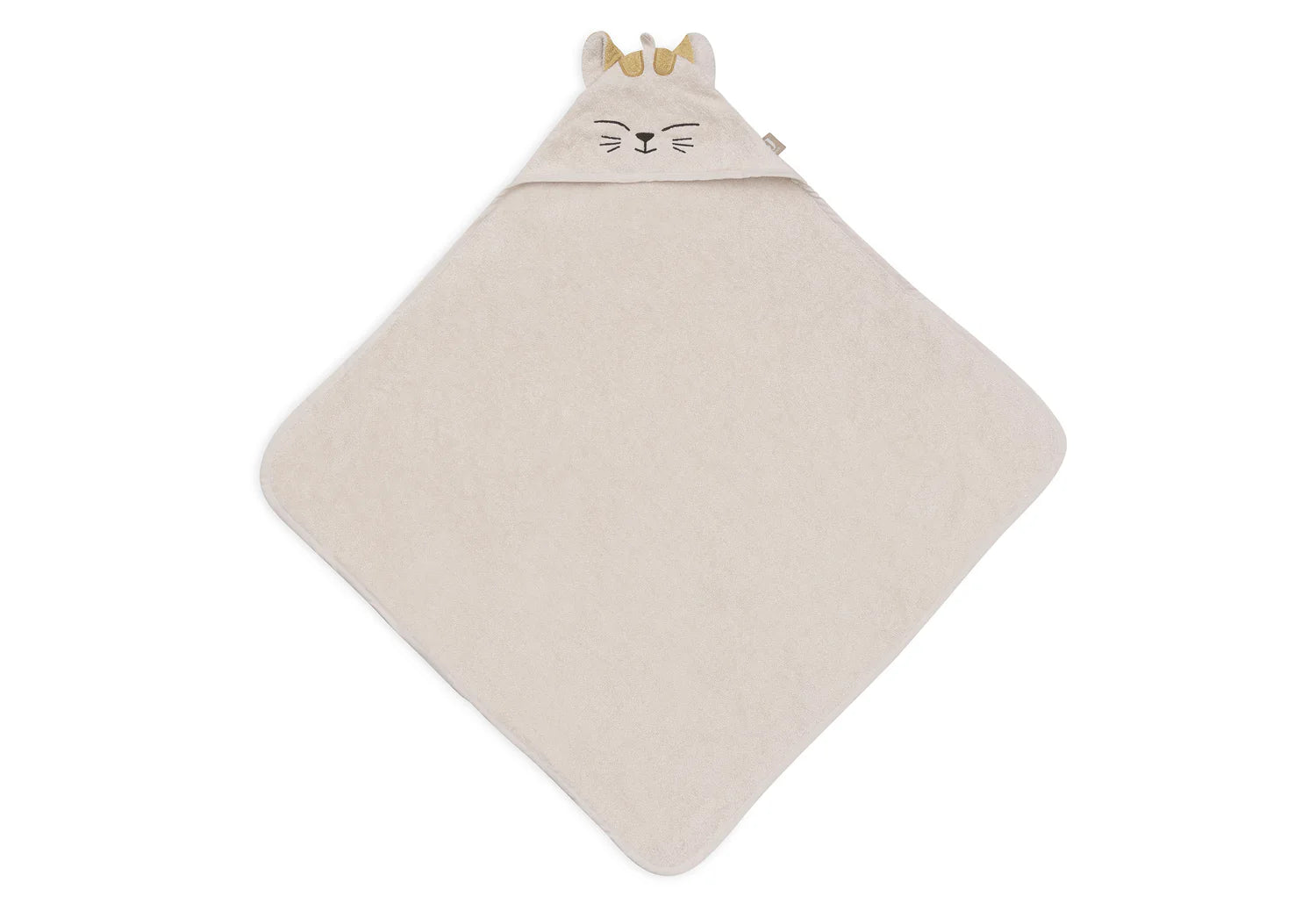 Jollein Badcape Badstof - Charlie cat - met naam