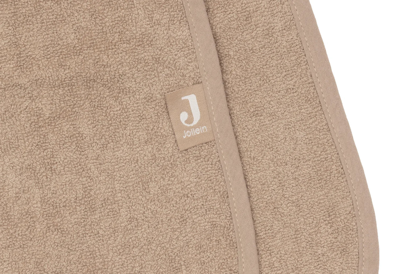 Jollein Badponcho - Milky Coffee - met naam