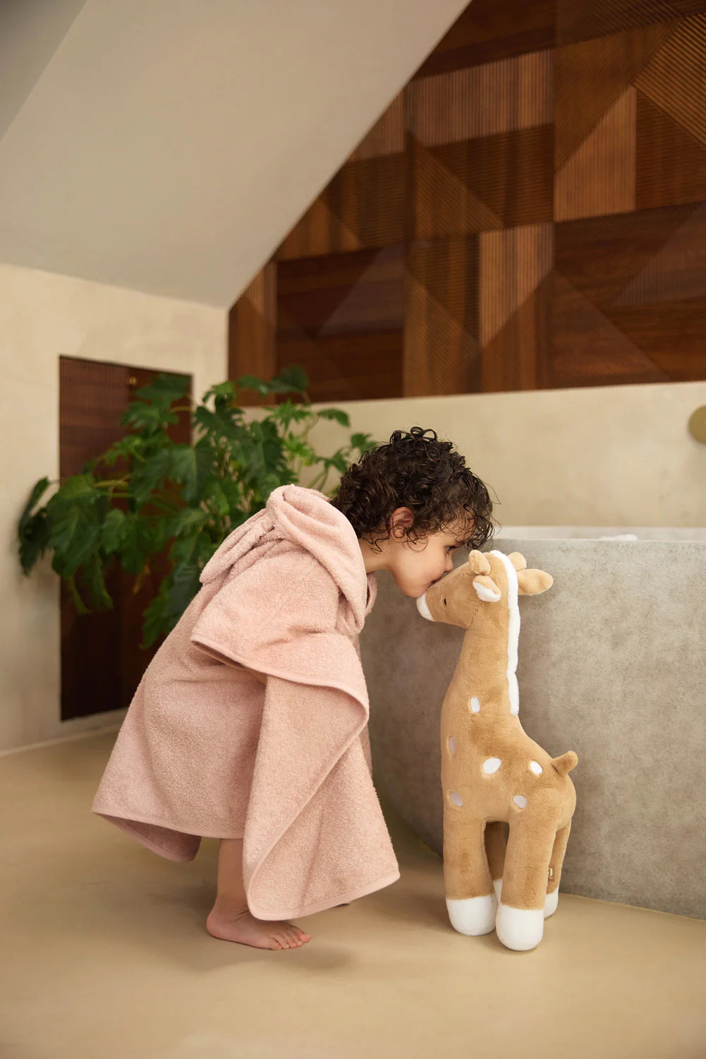 Jollein Badponcho 1-4jr - Wild rose - met naam