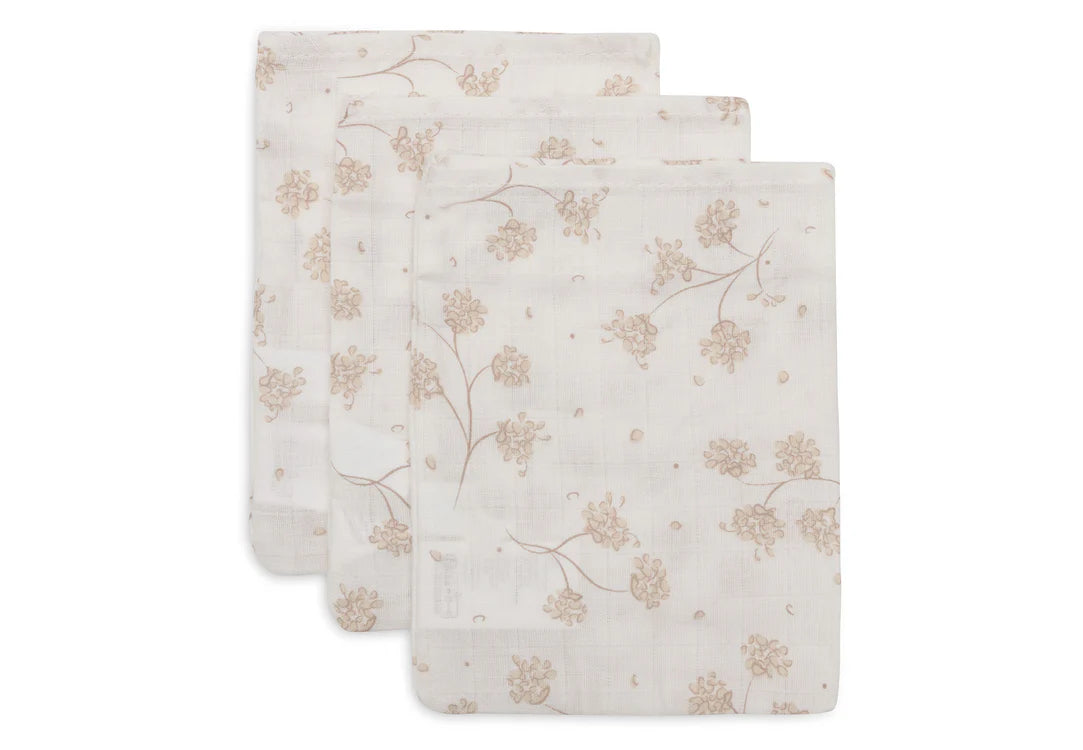 Jollein Hydrofiel Washandje 15x20cm - Leafy Dreams - 3 Stuks