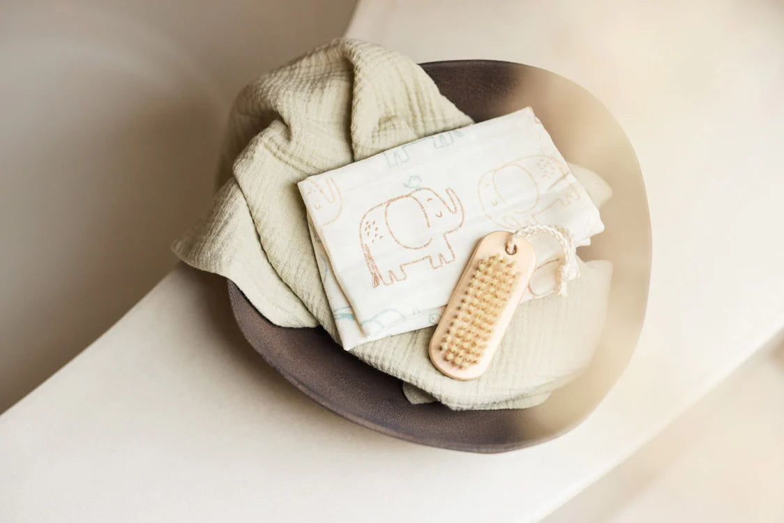 Jollein Hydrofiele Doek Small 70x70cm - Elephant Tales - 3 Stuks