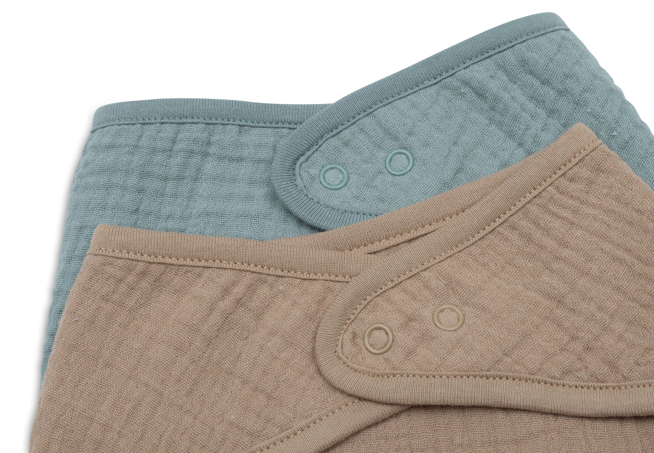Jollein Slab Bandana Hydrofiel - Sea Green/Biscuit - 2 Stuks