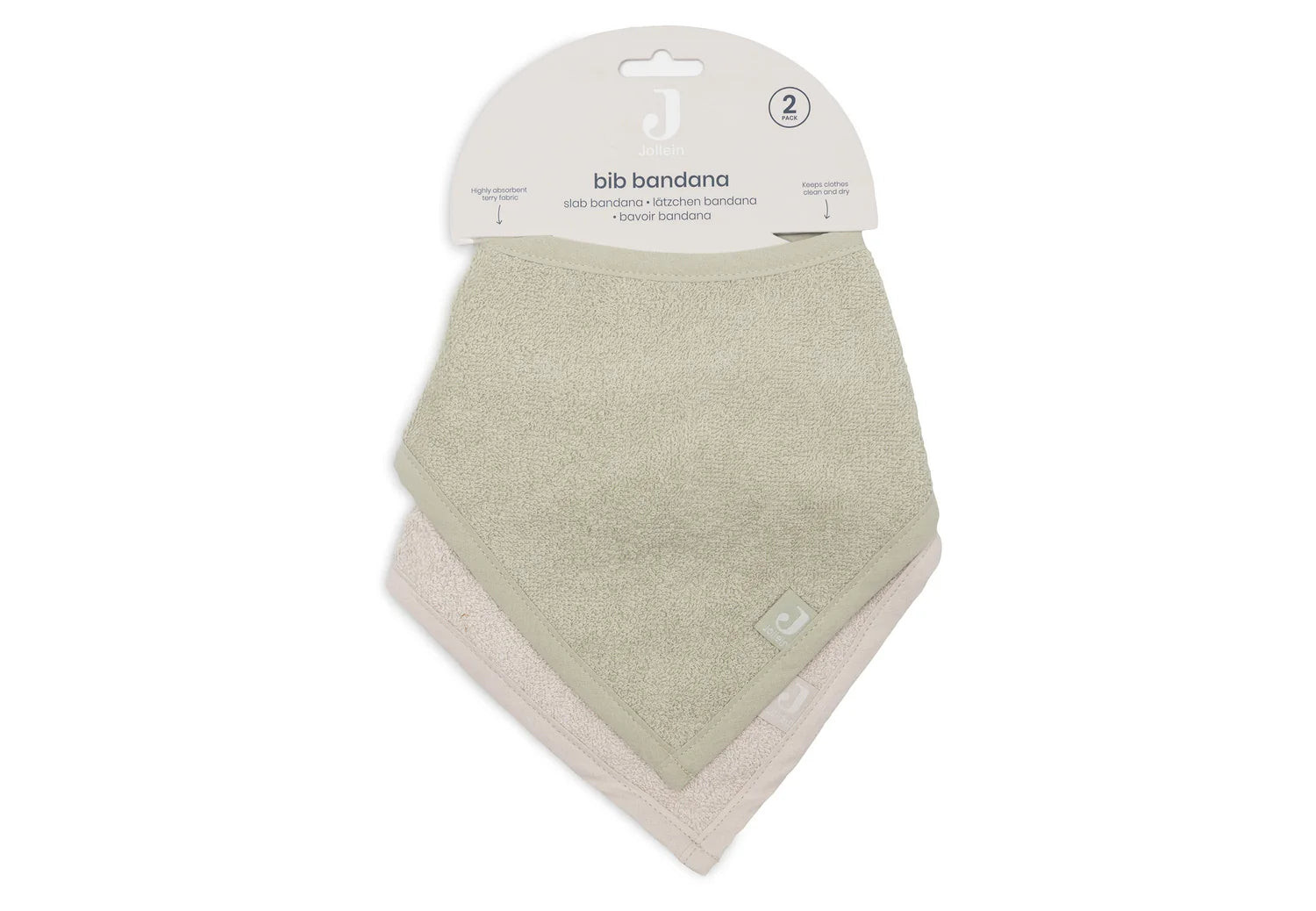 Jollein Slab Bandana Soft Matcha/Sand (2pack)