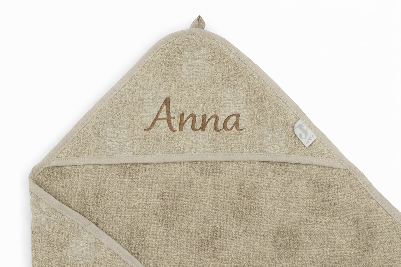 Jollein Badcape Nijntje Olive Green – met Naam