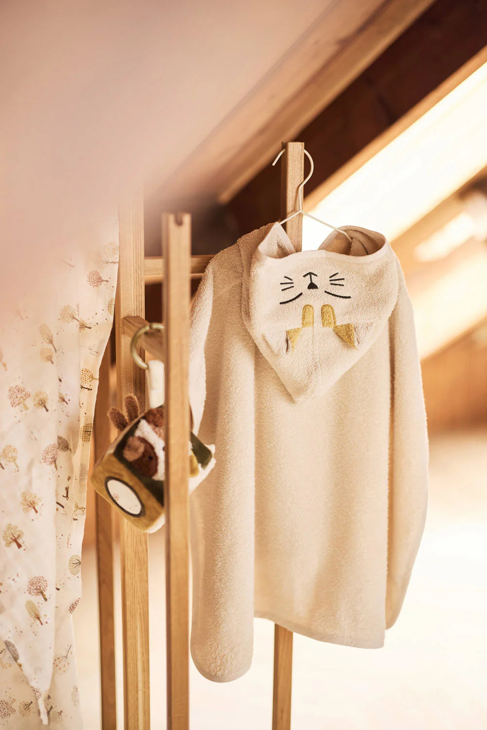 Badponcho Badstof - Charlie Cat – met Naam