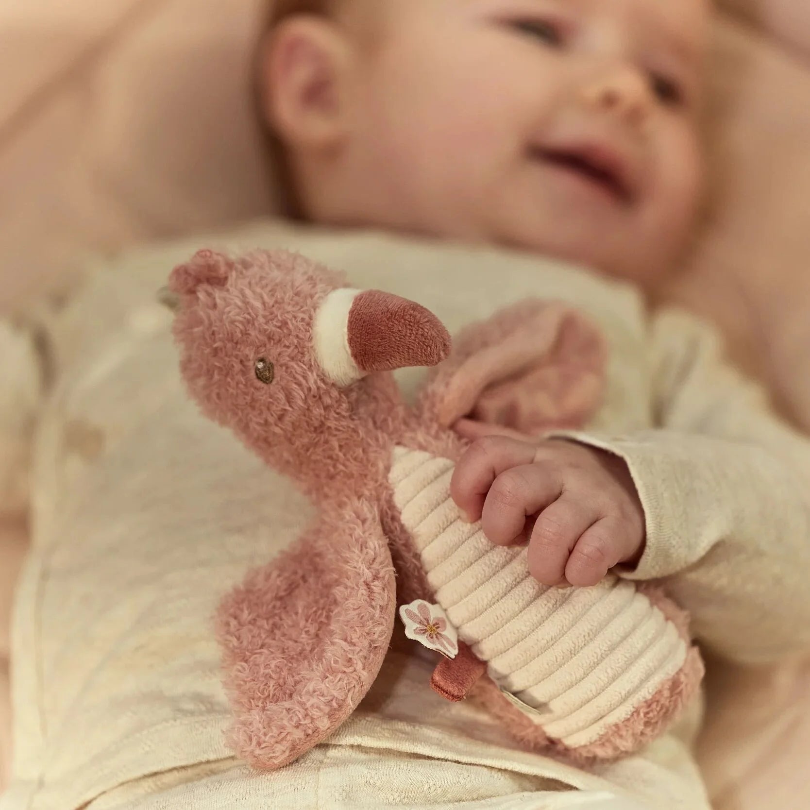 Little Dutch Knijprammelaar Flamingo - Roze