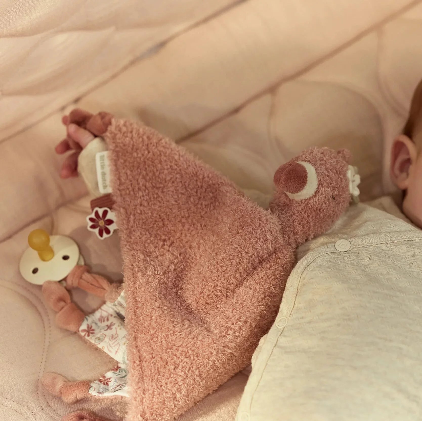 Little Dutch Knuffeldoekje Flamingo - Roze