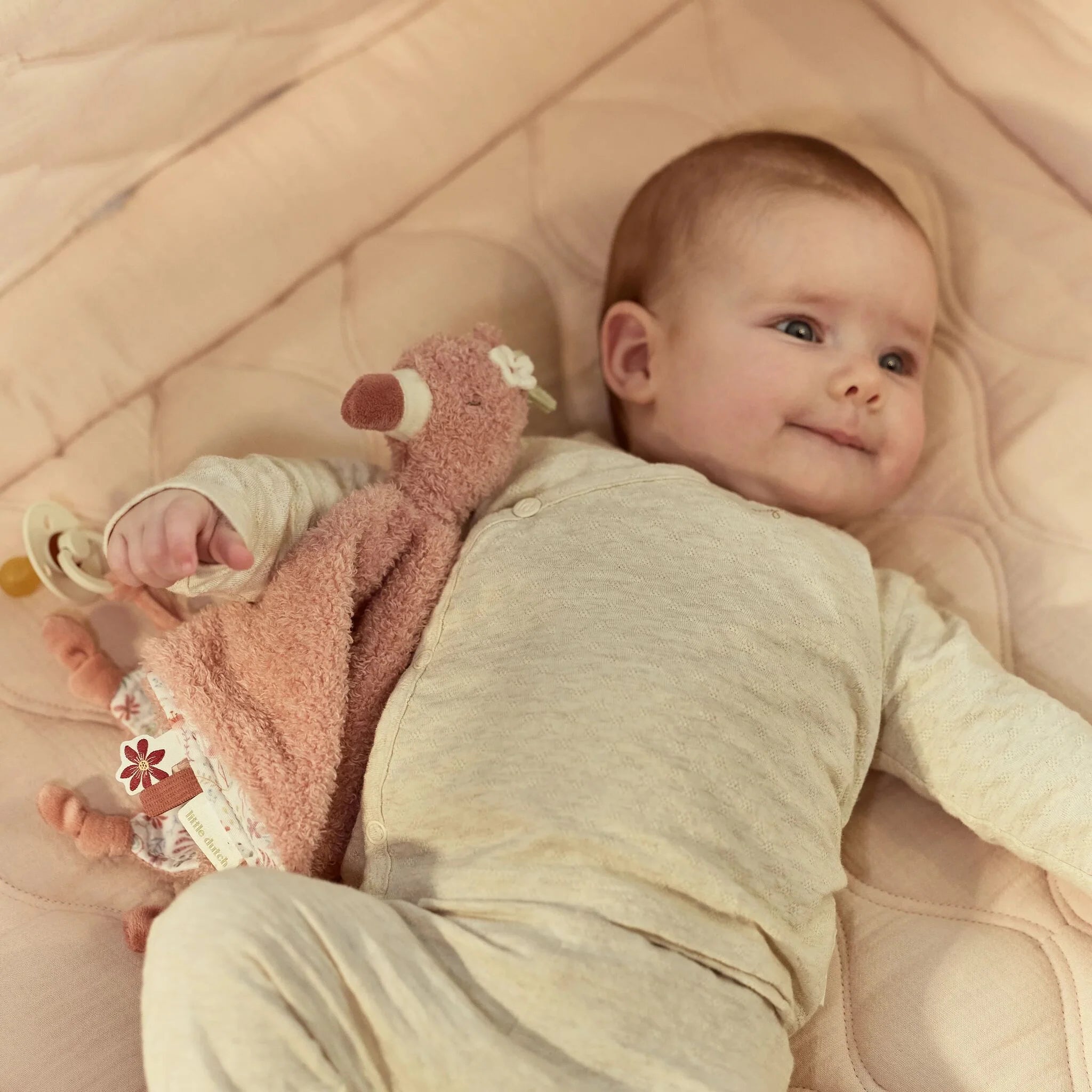 Little Dutch Knuffeldoekje Flamingo - Roze