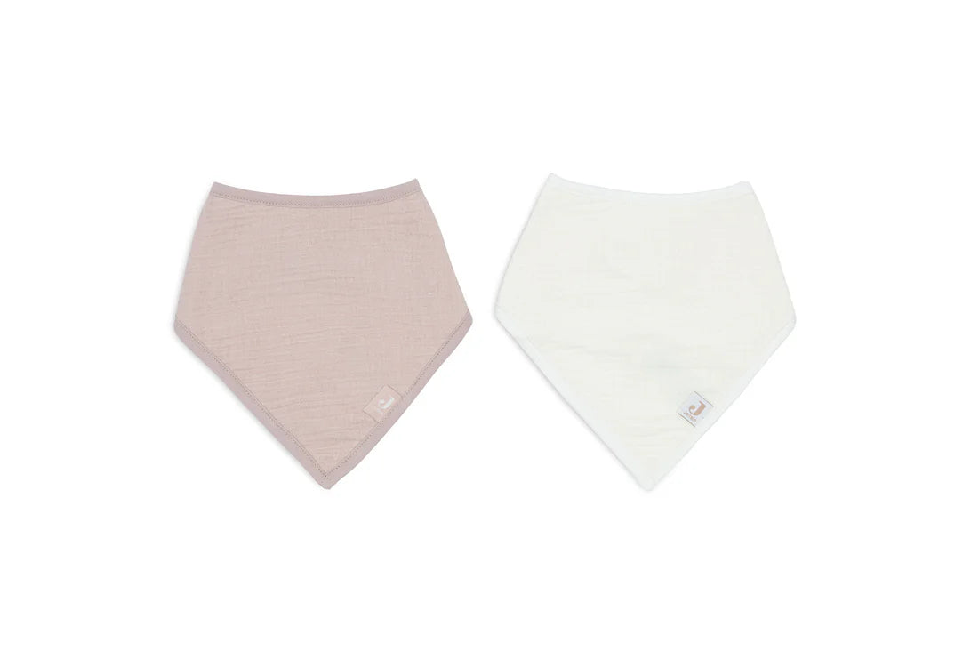 Jollein Slab Bandana Hydrofiel - Wild Rose/Oatmeal - 2 Stuks