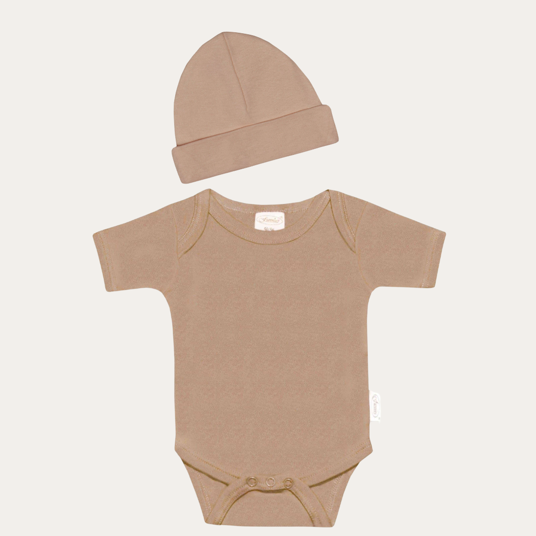 Funnies Romper & Muts setje - Pinkstone