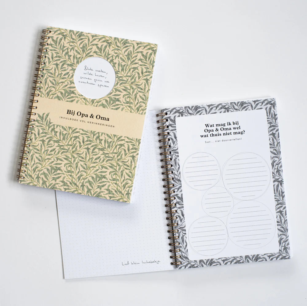 Bij Opa en Oma invulboek vol herinneringen