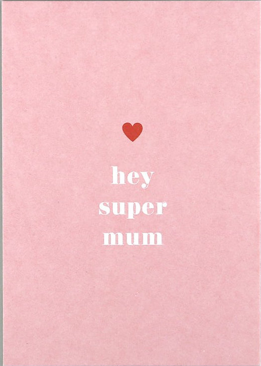 Wenskaart Super Mum