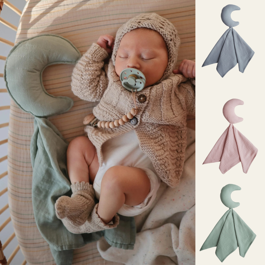 Mushie Knuffeldoekje Lovey Blanket Moon