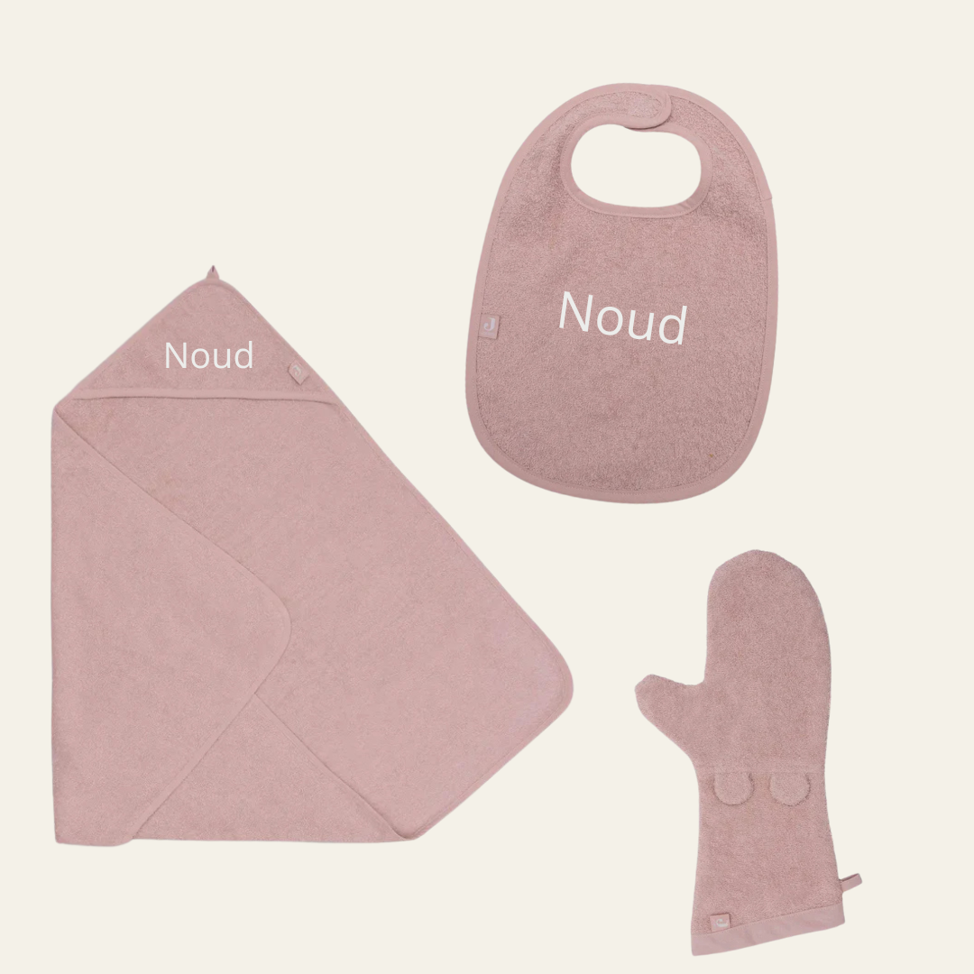 3-delig badstofset - wild rose