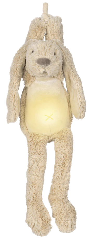 Happy Horse Knuffel Nachtlampje - Beige - muziek - met naam