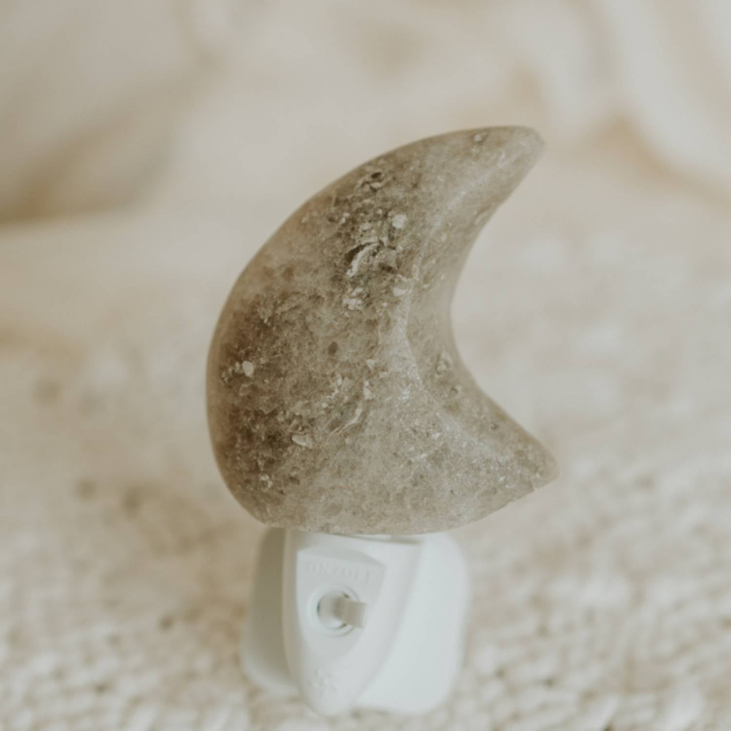 Himalaya zout nachtlamp Led Maan - Grijs