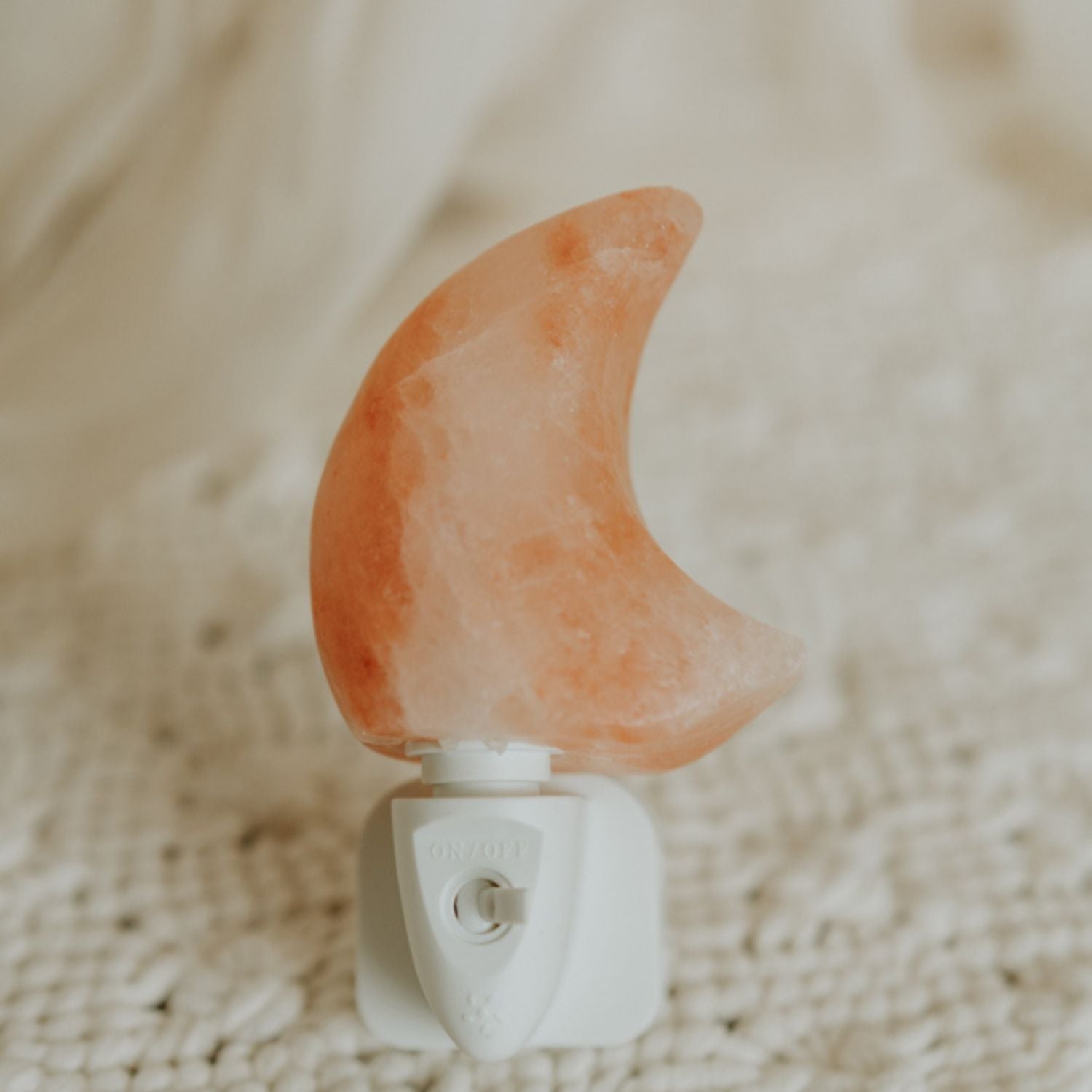 Himalaya zout nachtlamp Led Maan - Oranje