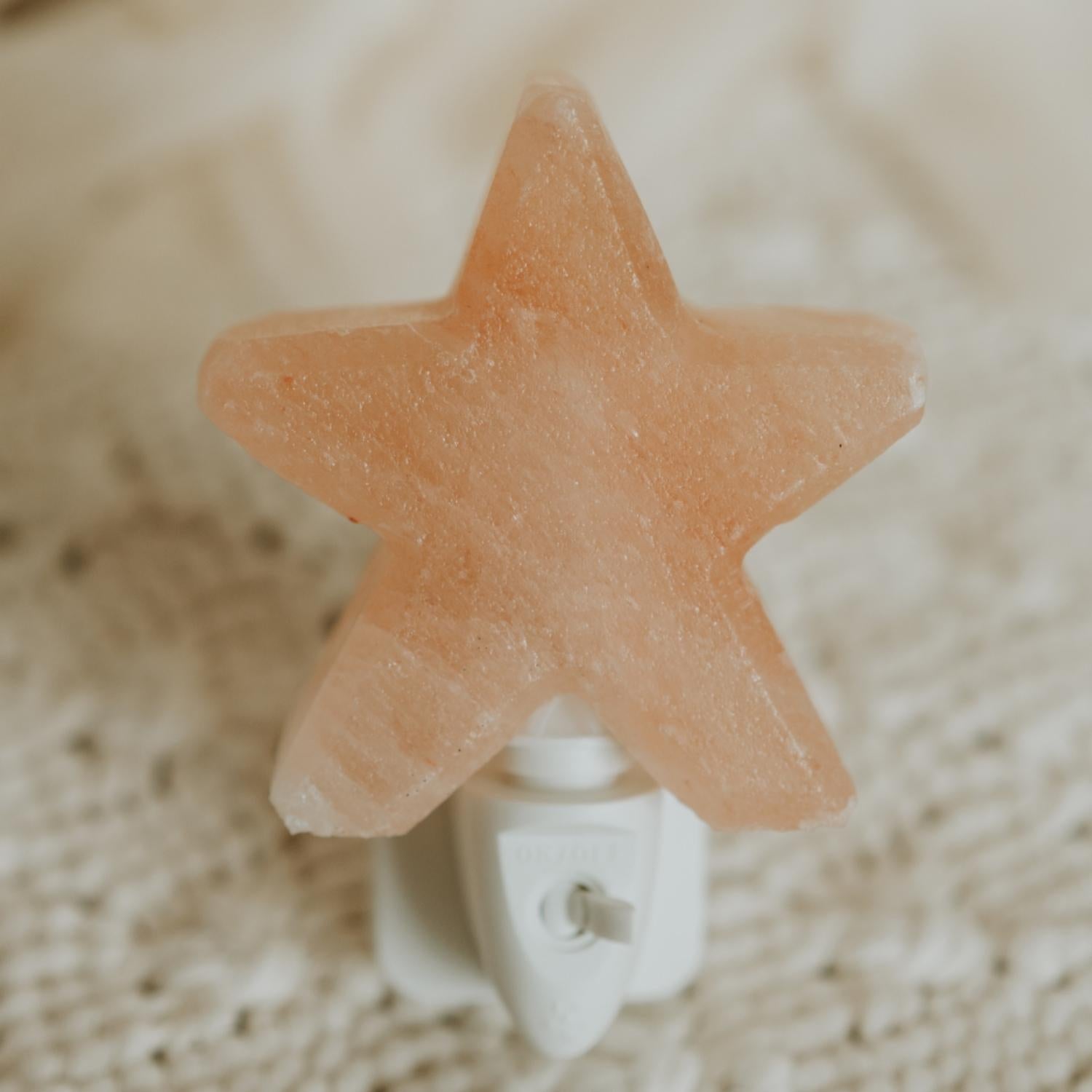 Himalaya zout Led nachtlamp Ster - Oranje