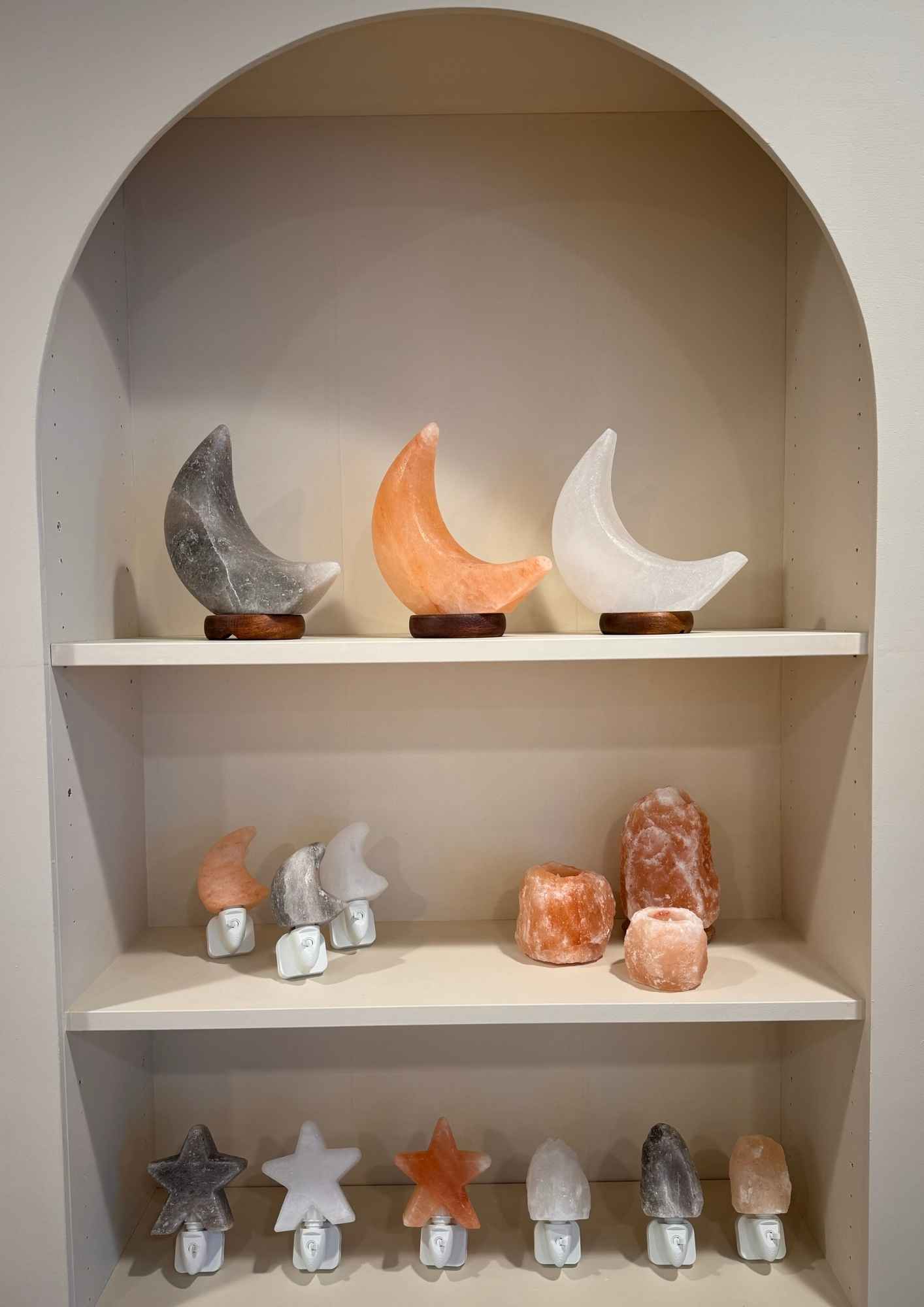 Himalaya zout nachtlamp Led Maan - Oranje