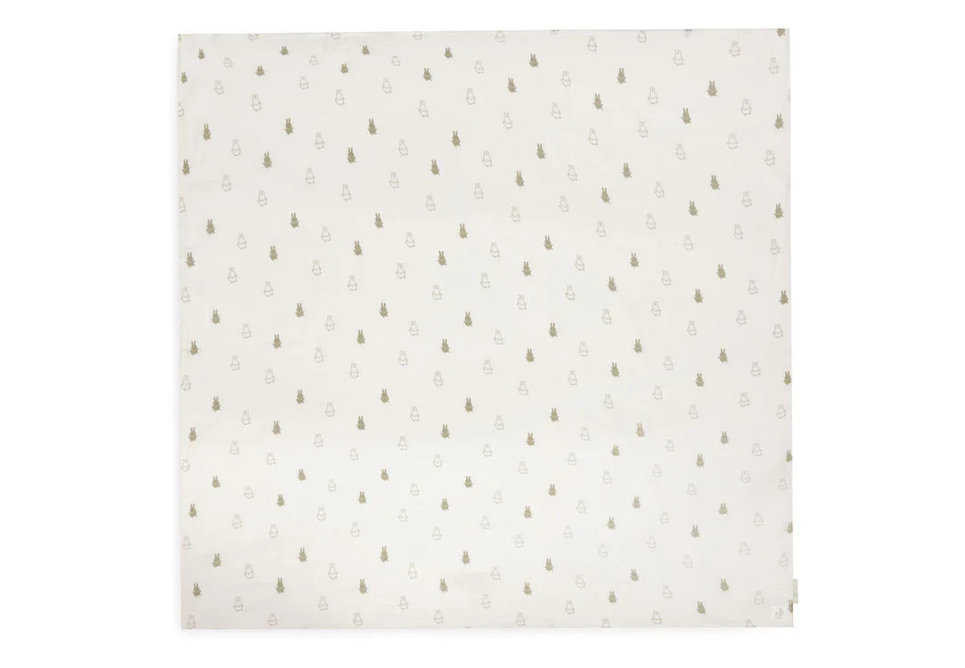 Jollein Hydrofieledoek Miffy Olive Green 115x115cm 2pack